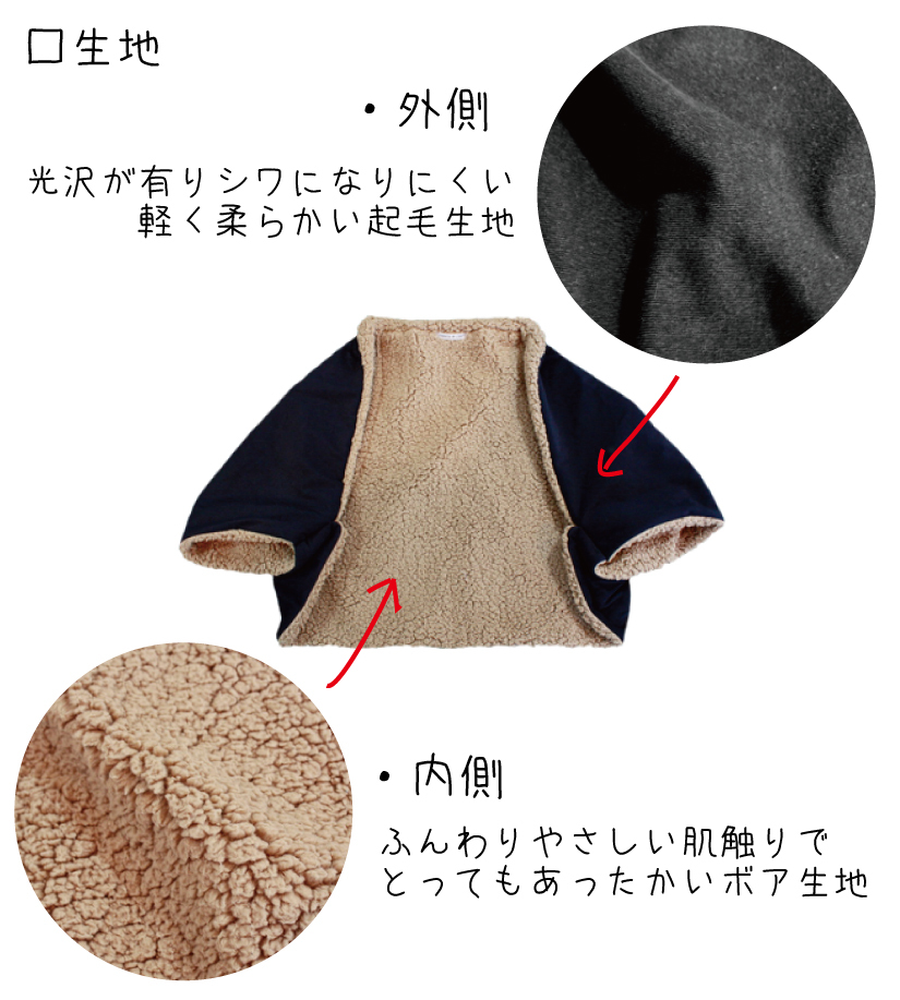 あったかボレロの生地