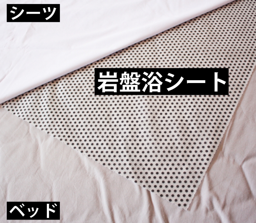 岩盤浴シート使用状況