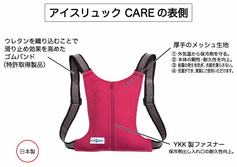 アイスリュックCAREの表側