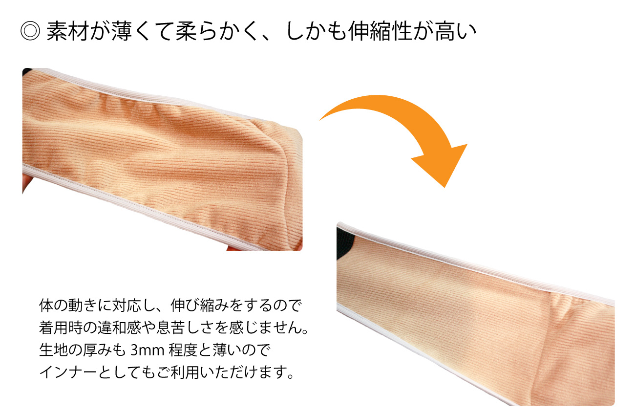 ホットリュック腰用の特徴２