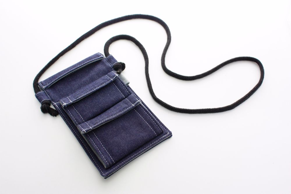 手造りショルダースリムポーチ