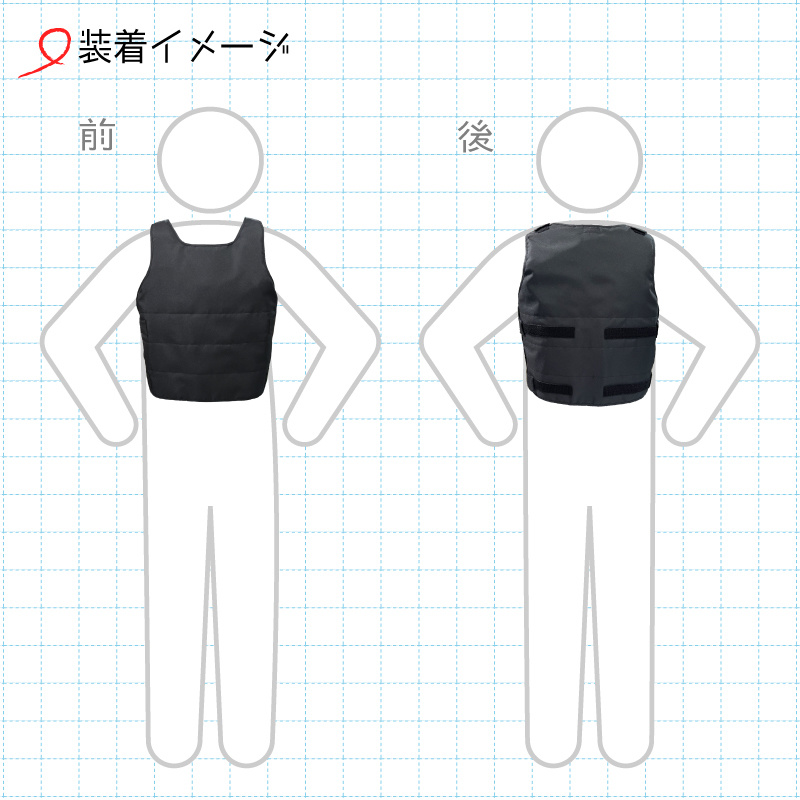 防暖チョッキ改の着用イメージ１