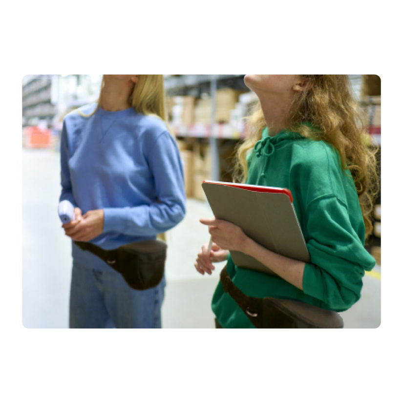 ウエストバッグ使用写真