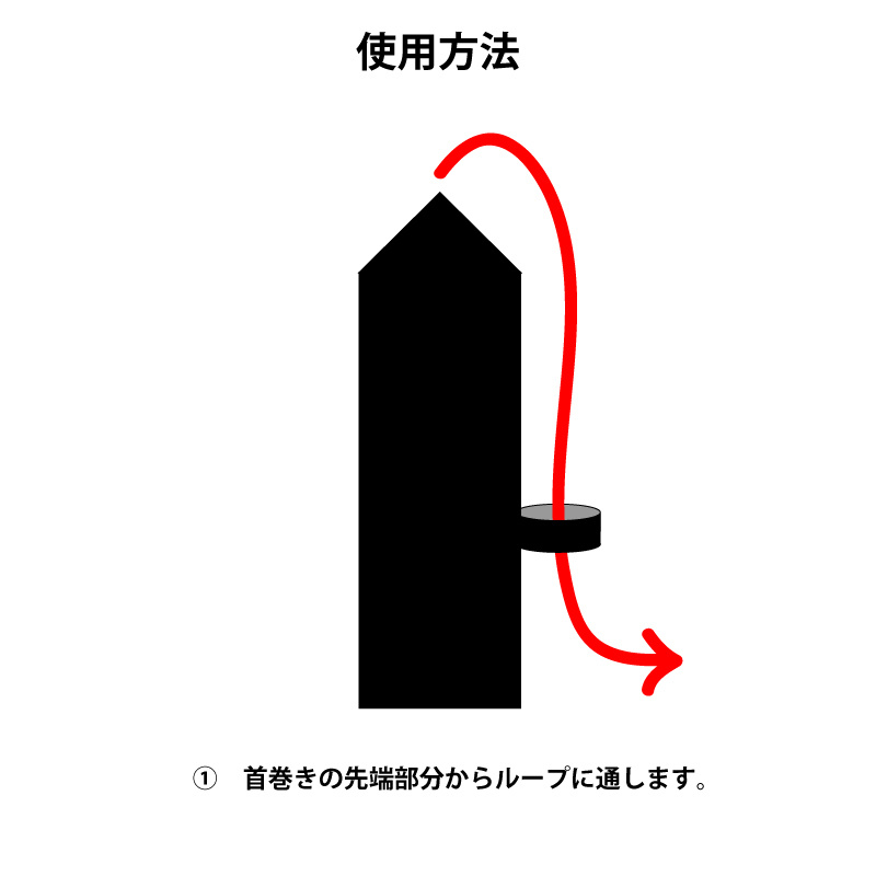 首巻きの使用方法１