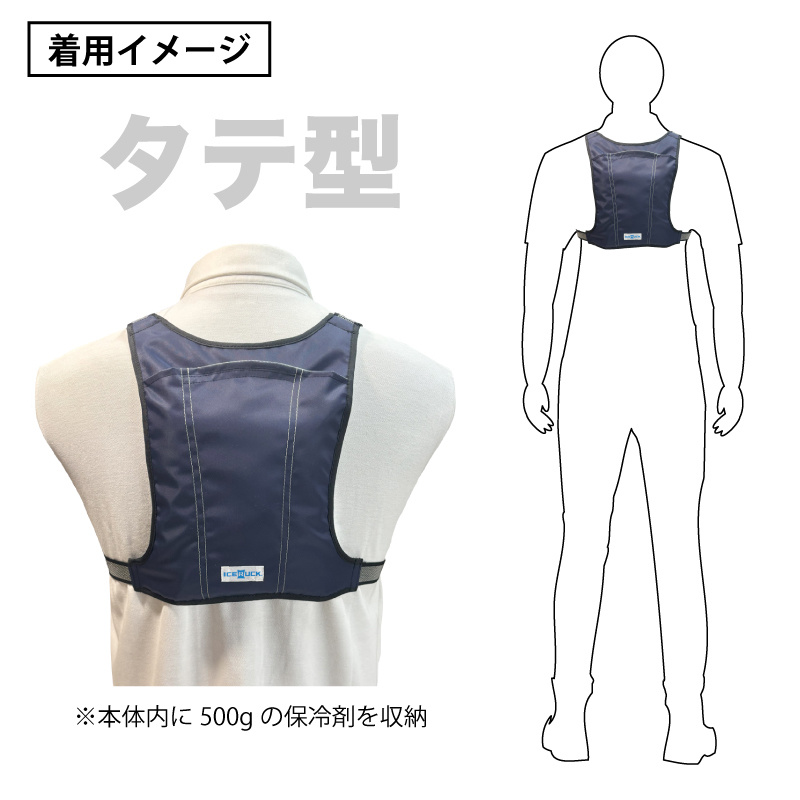 アイスリュックBIGタテ型の使用イメージ