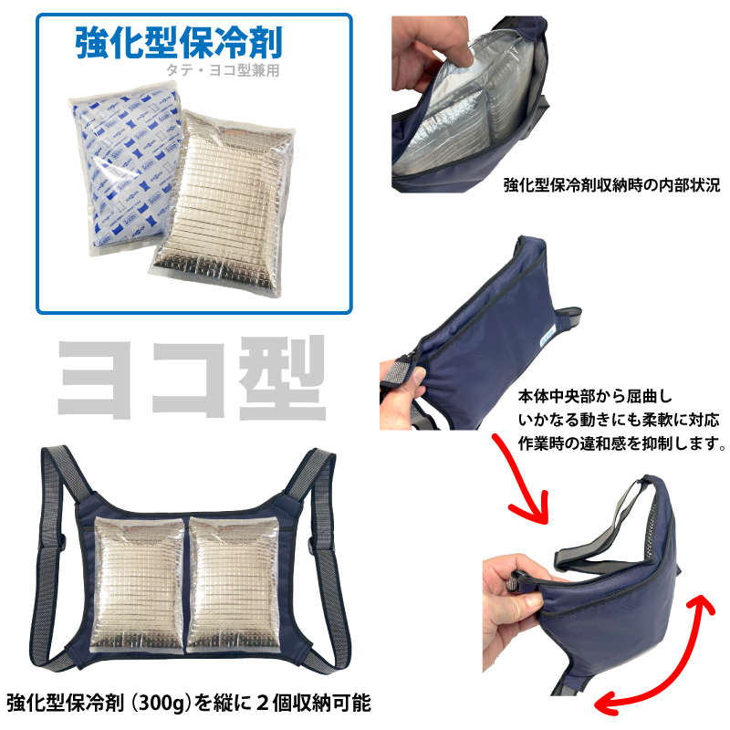 強化型保冷剤を収納（ヨコ型）