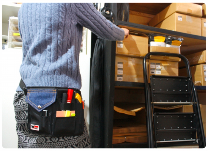 多機能ウエストポーチPRO装着例１